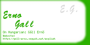 erno gall business card