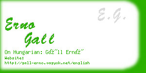 erno gall business card